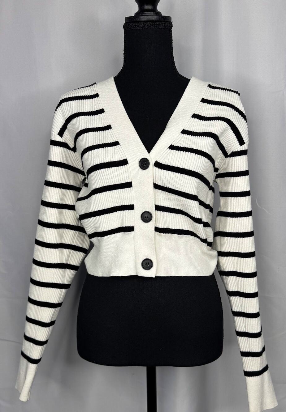 Womens Frame Relaxed Rib Cardigan Sz M French Girl Minimalist Chic Casual Luxury